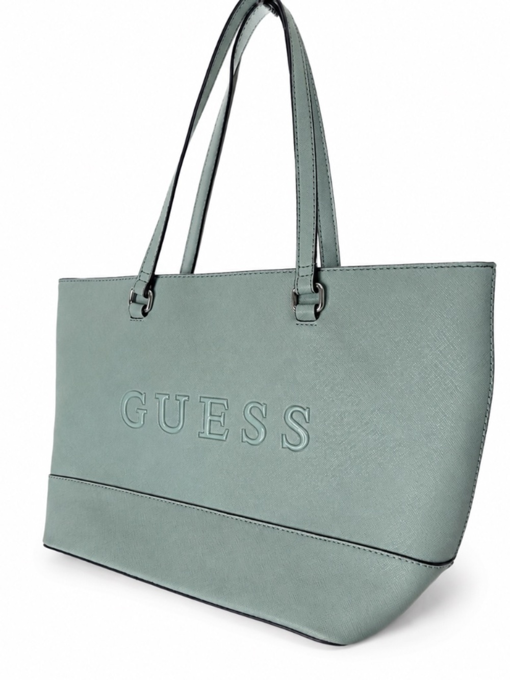 GUESS Sage Green Large Tote Bag Shoulder Purse